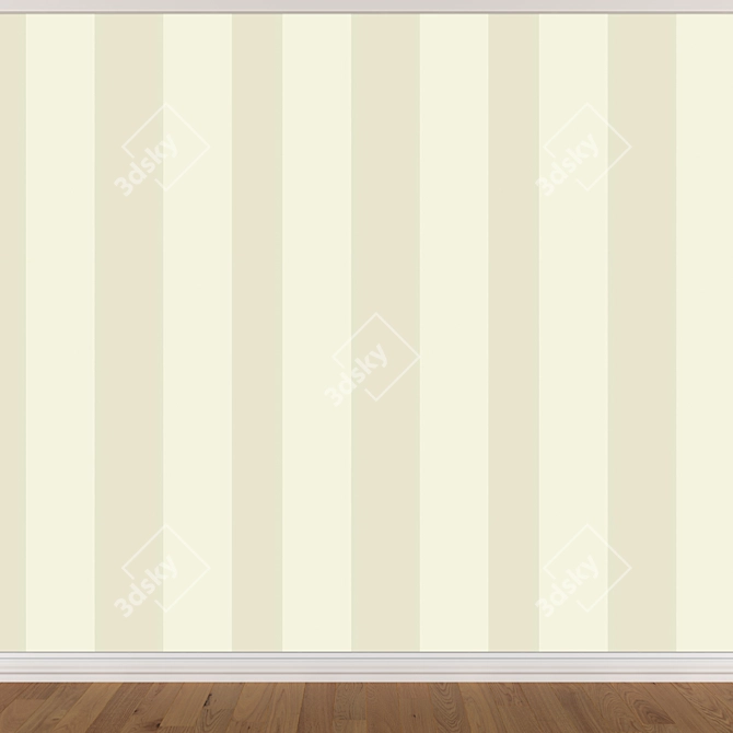 Seamless Wallpaper Set in 3 Colors 3D model image 3