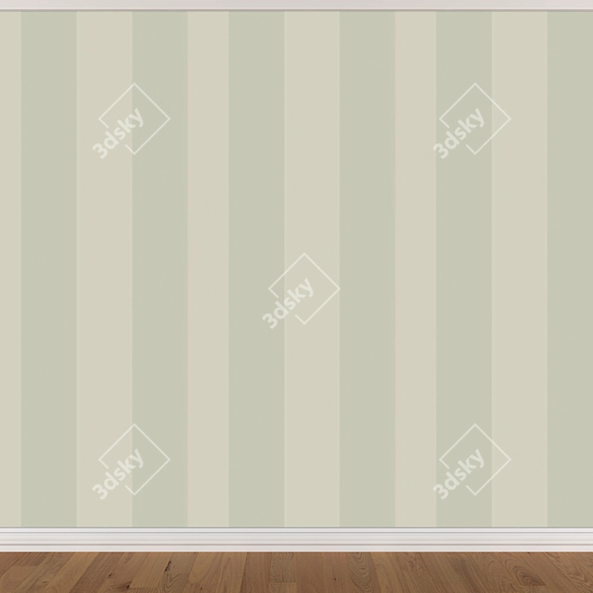 Seamless Wallpaper Set in 3 Colors 3D model image 4