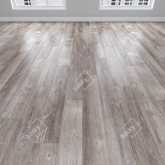 Versatile Parquet Oak Flooring 3D model image 2