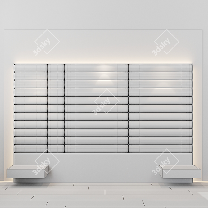 Title: Customizable Headboard and Wall Panel 3D model image 8