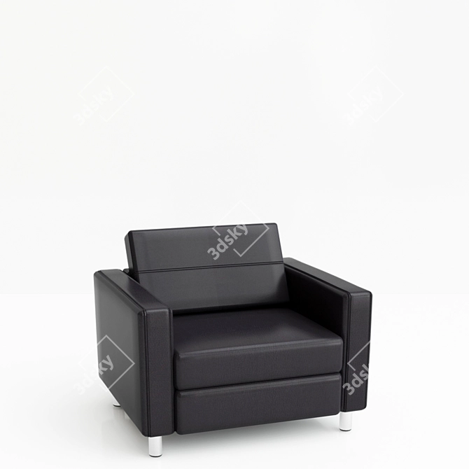 Comfort and Style: Pacific Arm Chair 3D model image 2