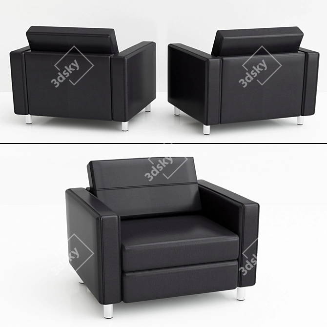 Comfort and Style: Pacific Arm Chair 3D model image 5