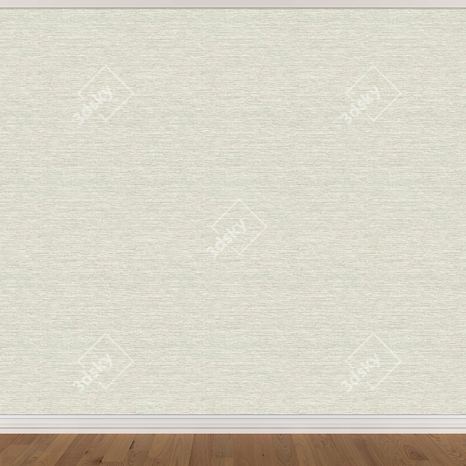 Seamless Wallpaper Set: 3 Colors 3D model image 2