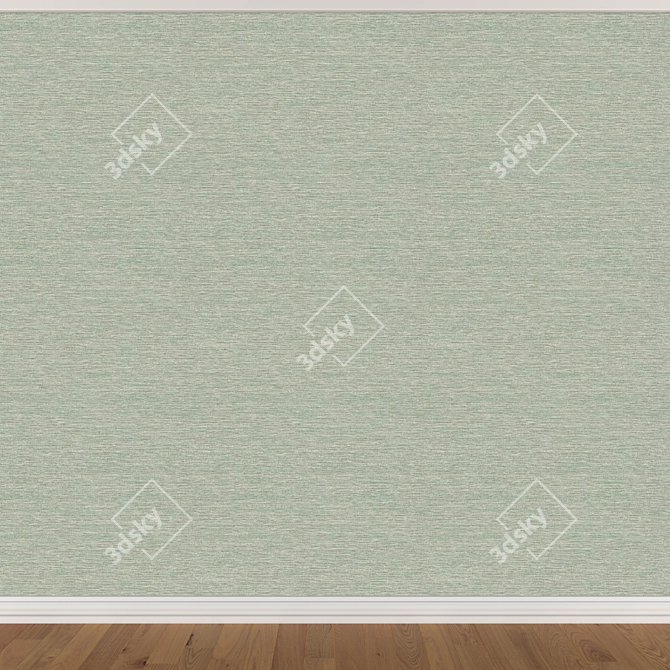 Seamless Wallpaper Set: 3 Colors 3D model image 3