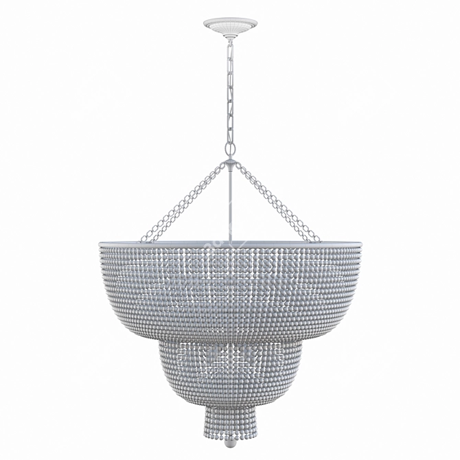 Elegant Hand-Rubbed An Chandelier 3D model image 5