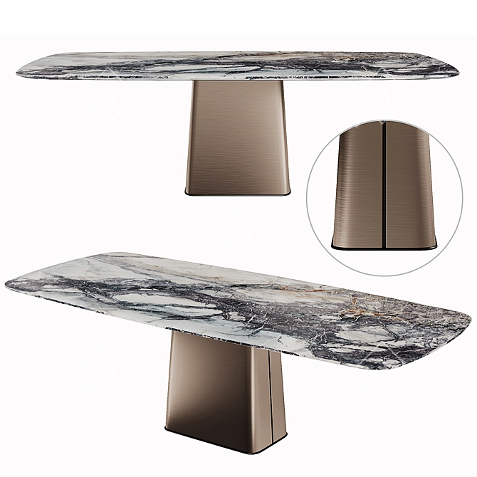 Arketipo ICON Dining Table: Elegant and Modern 3D model image 1