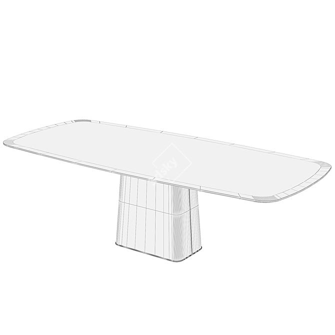 Arketipo ICON Dining Table: Elegant and Modern 3D model image 2