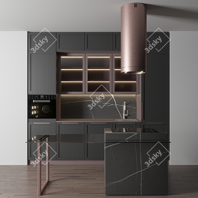 Kitchen No.2 - Modern, Functional Design 3D model image 1