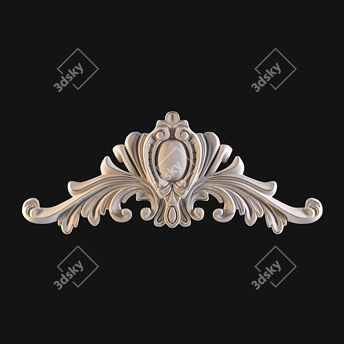 Elegant Ornament Decoration 3D model image 1