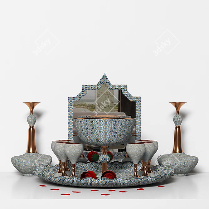 Elegant Decor Set: 991K+ Polygons 3D model image 1