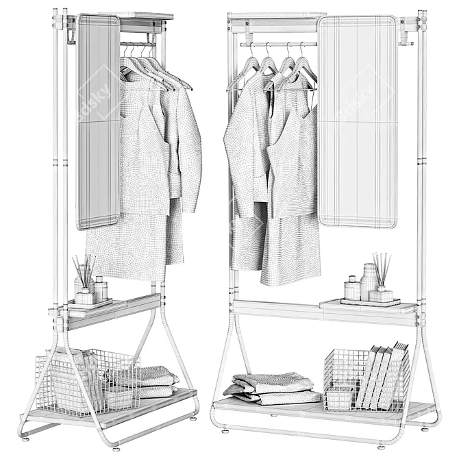 Zaozuo Coatrack: Versatile and Space-Saving 3D model image 4