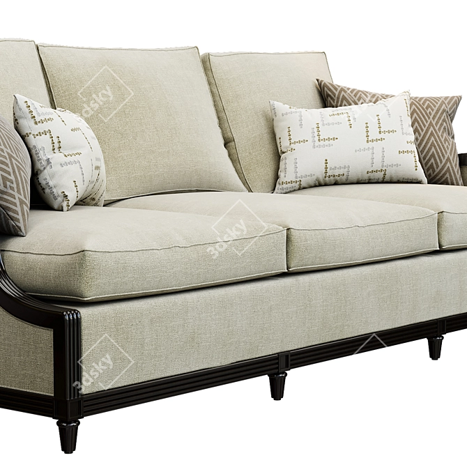 Elegant Morrissey Stuart Sofa 3D model image 2