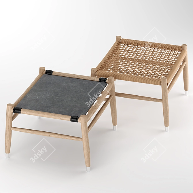 Flexform Tessa: Stylish Outdoor Coffee & Side Tables 3D model image 1