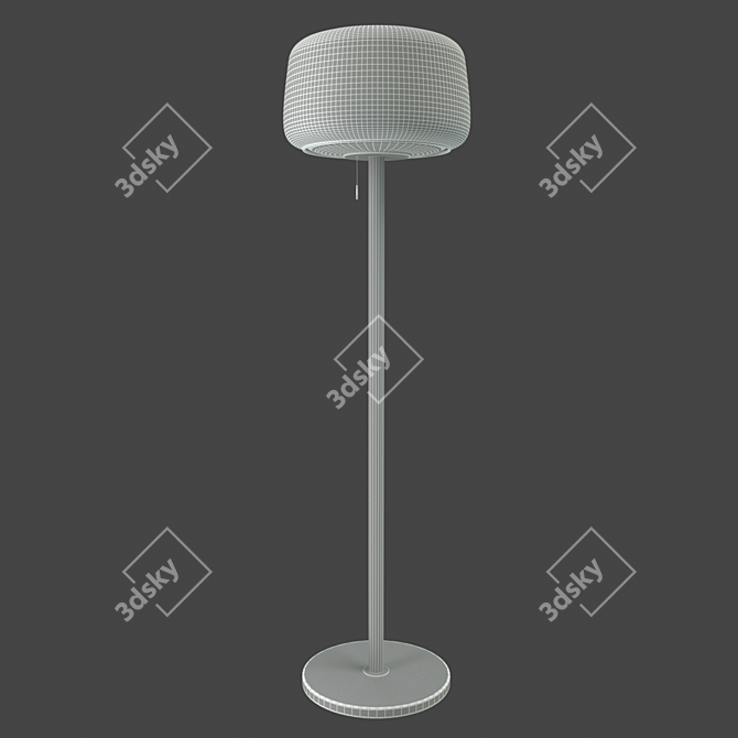 Elegant Evedal Floor Lamp 3D model image 3