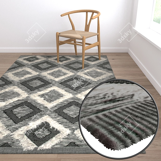 Luxury Carpets Set for Stunning Renders 3D model image 5