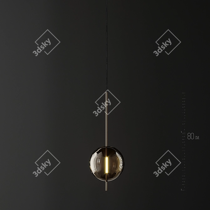 Kandinsky 30 Pendant: Timeless Elegance 3D model image 2