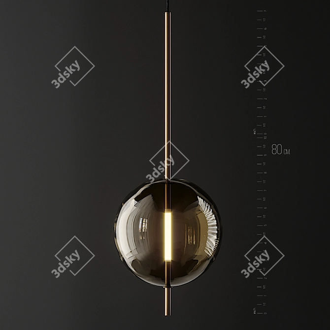 Kandinsky 30 Pendant: Timeless Elegance 3D model image 3