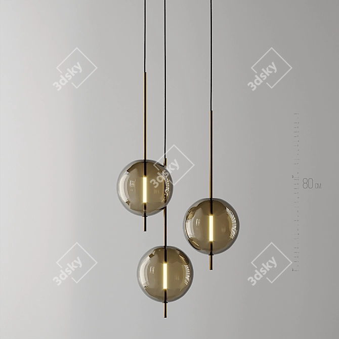 Kandinsky 30 Pendant: Timeless Elegance 3D model image 5