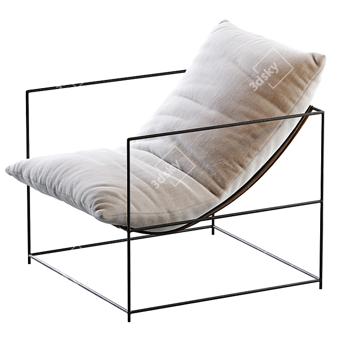 Elegant Sierra Chair: 36"W + 36"D + 30"H 3D model image 4
