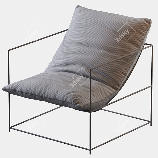 Elegant Sierra Chair: 36"W + 36"D + 30"H 3D model image 5