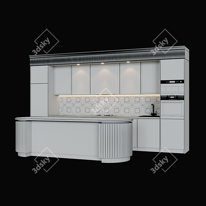 Complete Kitchen Appliance Set 3D model image 4