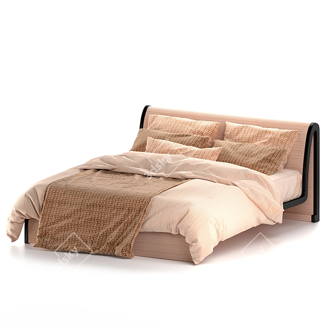 Luxury Armani Casa Morfeo Bed 3D model image 3