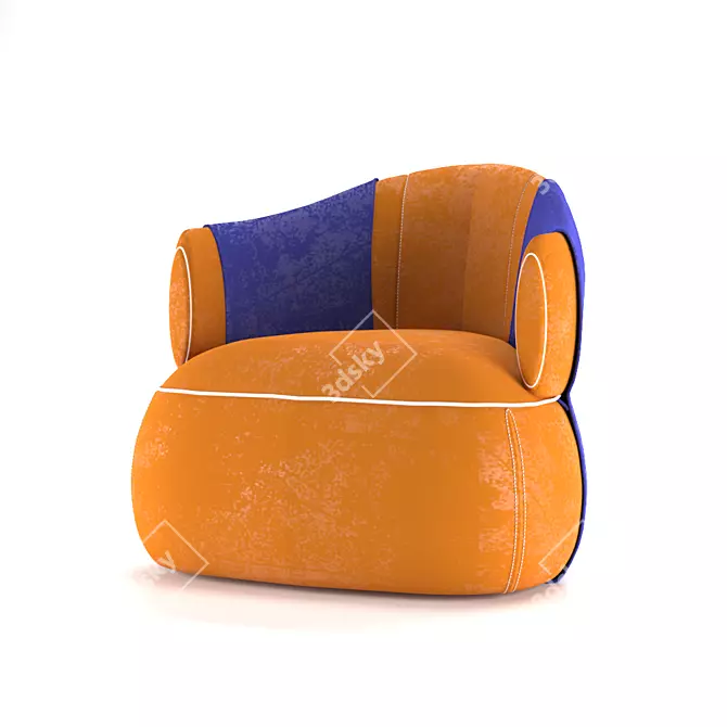 Casa Deluxe Armchair: Modern Elegance 3D model image 1