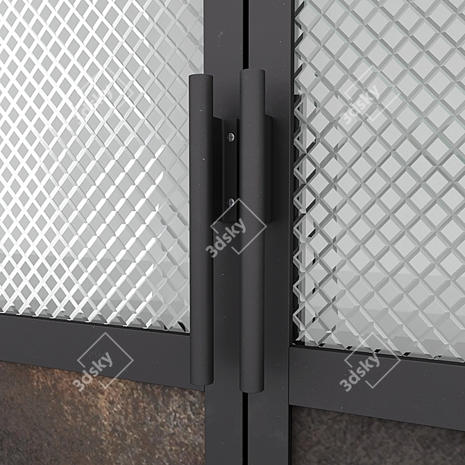 Sleek Aluminum Door - Vray & Corona Compatible 3D model image 4