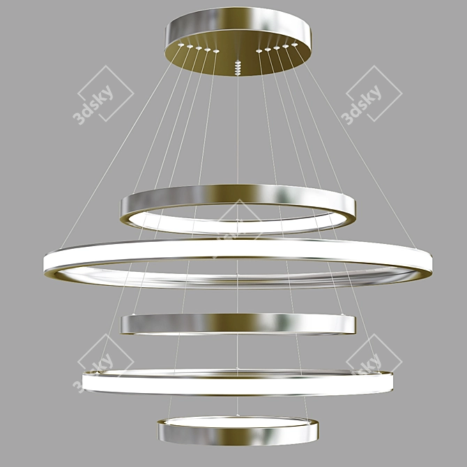 Eurosvet Olympia Modern LED Pendant Light 3D model image 1