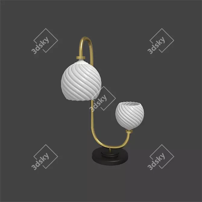 Modern 3D Table Lamp Model 3D model image 4