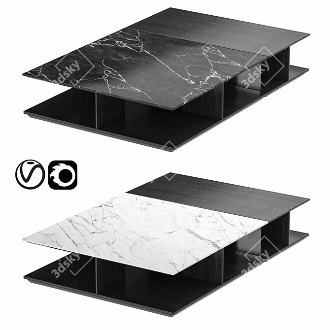 Elegant Poliform Westside Tavolini 3D model image 1