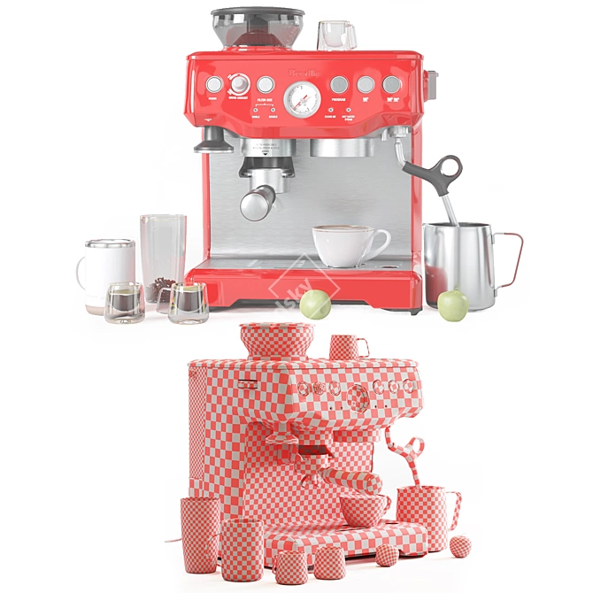 Breville Barista Express: Your Perfect Espresso 3D model image 4