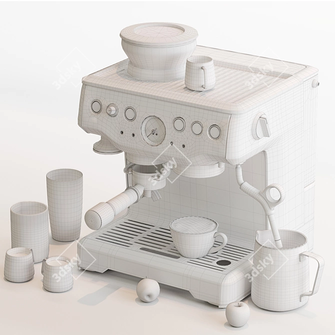 Breville Barista Express: Your Perfect Espresso 3D model image 5