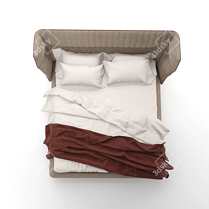 Elegant Dolly Larac Bed 3D model image 3