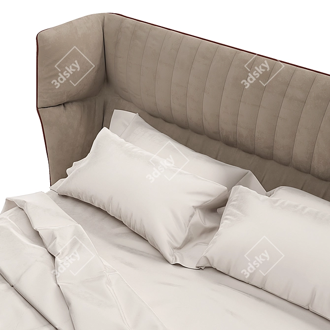 Elegant Dolly Larac Bed 3D model image 4