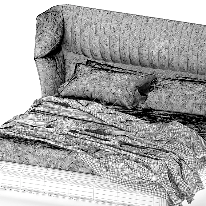 Elegant Dolly Larac Bed 3D model image 5
