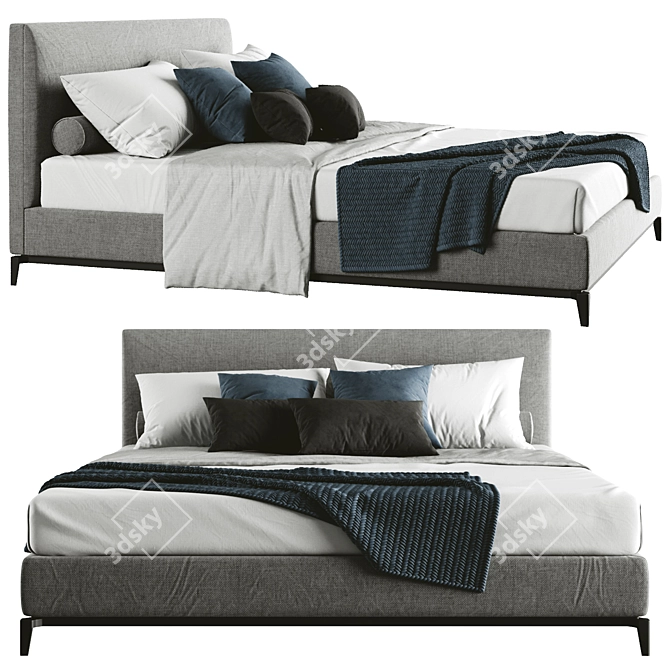 Modern Andersen Bed: 3D-Ready 3D model image 4