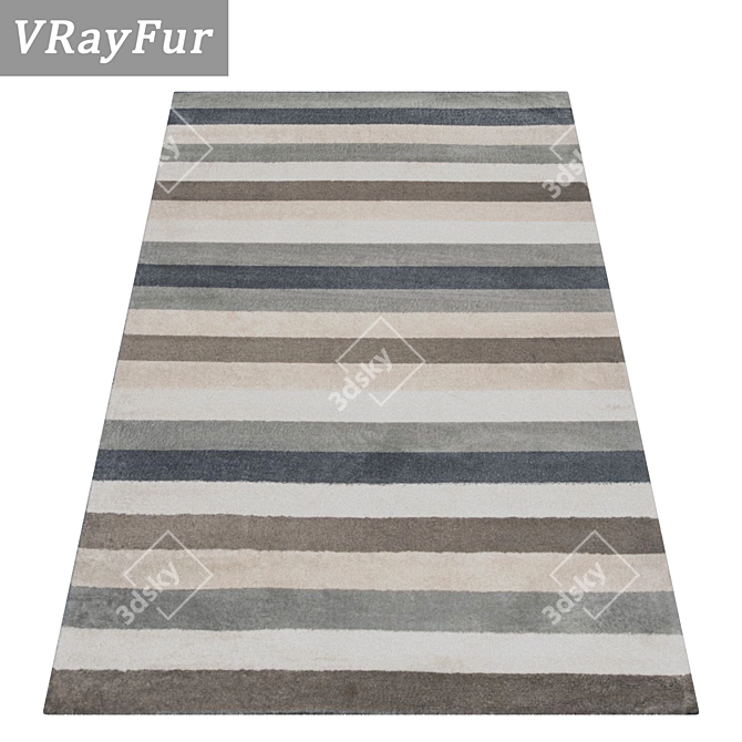 Luxury Carpet Set: High-Quality Textures and Various Options 3D model image 2