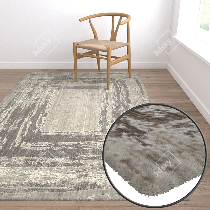 Premium Quality Carpet Set 3D model image 5