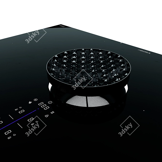 Streamlined BORA X Pure: Induction Cooktop with Integrated Hood 3D model image 12