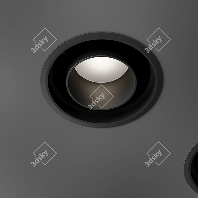 Reggiani Lighting Set: Yori Recessed, Mood Fixed, Traceline 3D model image 4