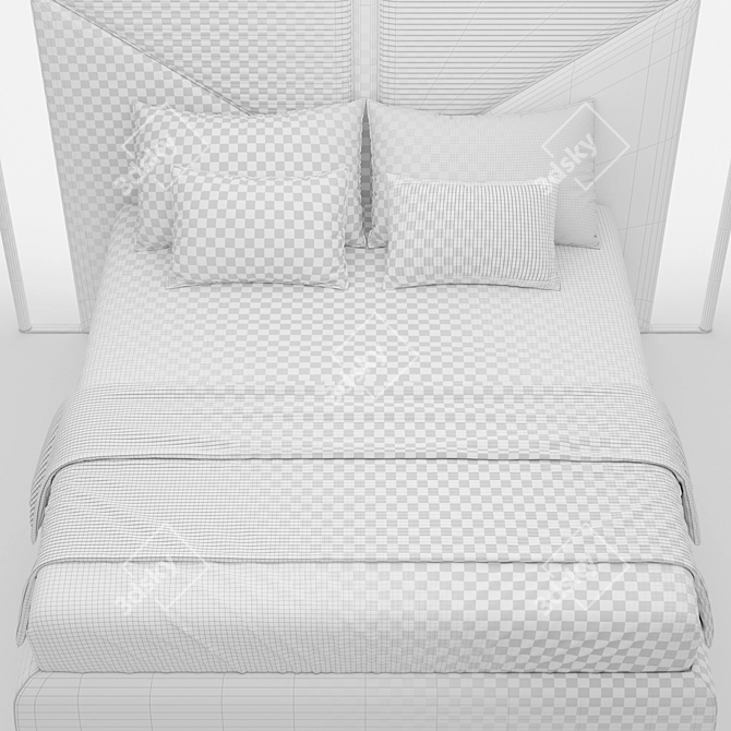 Morpheus Capital Paradise Double Bed 3D model image 4