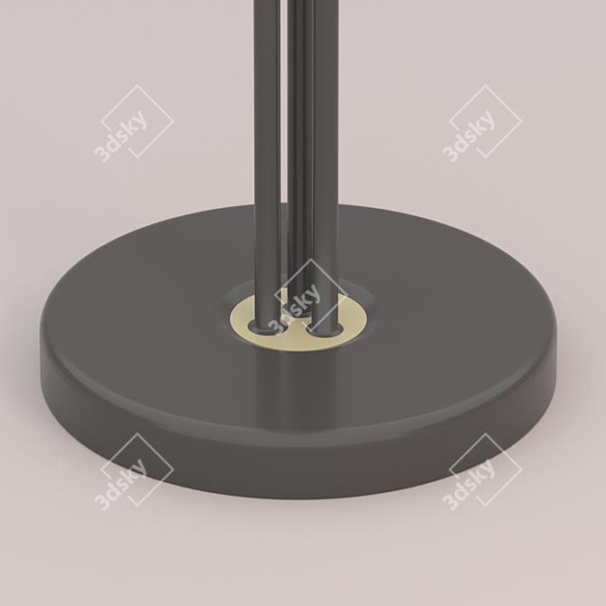 Modern Three-Point Floor Lamp 3D model image 3