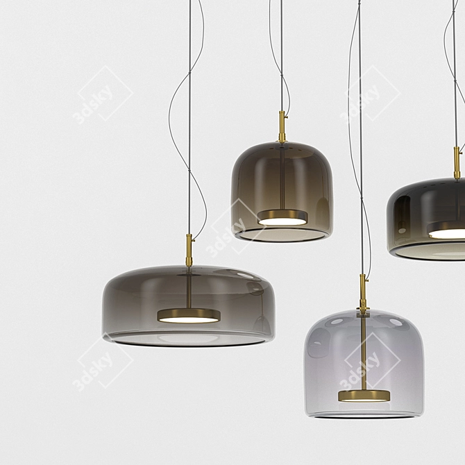 Modern Pendant Light Fixture: 3ds Max + FBX + OBJ 3D model image 1