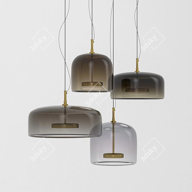 Modern Pendant Light Fixture: 3ds Max + FBX + OBJ 3D model image 2