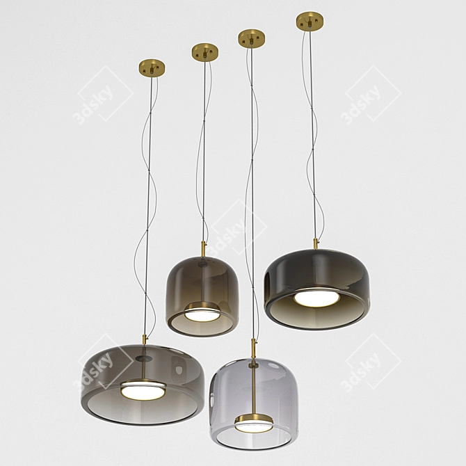 Modern Pendant Light Fixture: 3ds Max + FBX + OBJ 3D model image 3