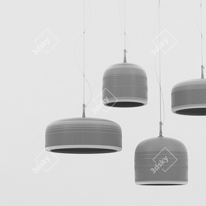 Modern Pendant Light Fixture: 3ds Max + FBX + OBJ 3D model image 4