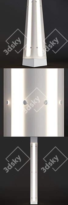 Title: Illuminate Your Space with Decorative Column 3D model image 4