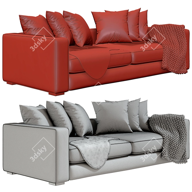 Luxury Cenova Sofa: Next-Level Comfort 3D model image 2