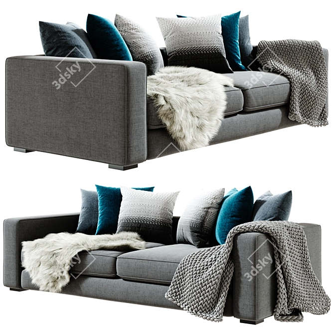 Luxury Cenova Sofa: Next-Level Comfort 3D model image 4